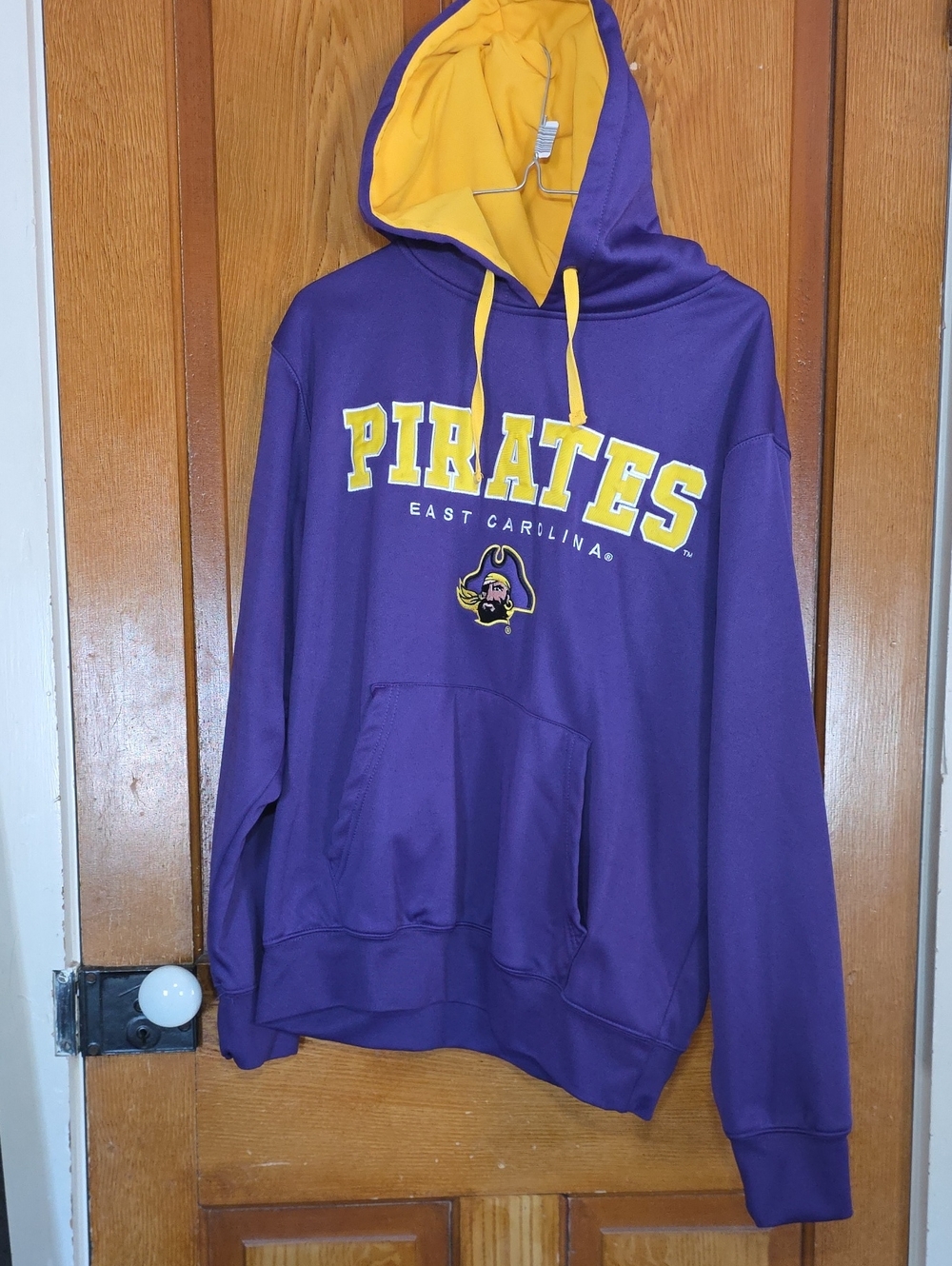 East Carolina Pirates Purple & Yellow Hooded Sweatshirt